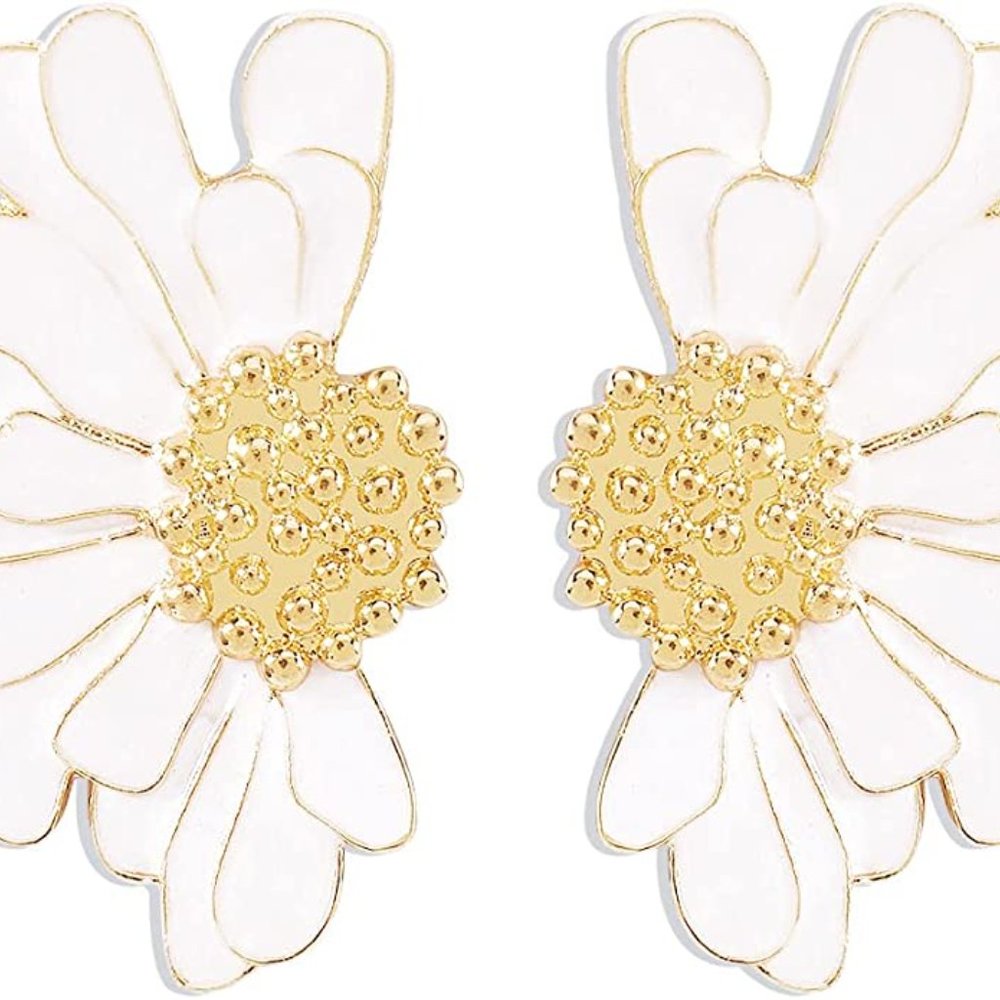 Magical Flower Statement Earrings - Picture 4 of 4